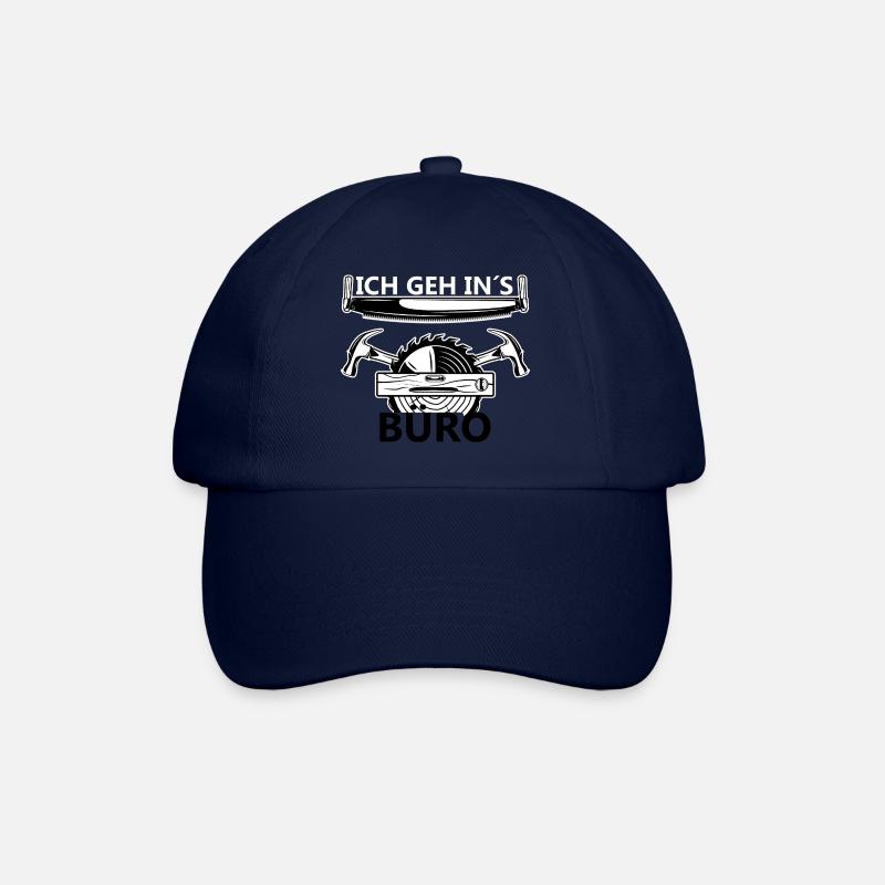 Holzfäller Waldarbeiter lustiger Spruch Büro Wald - Baseballkappe - Blau/Blau