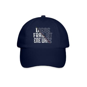 danke geschenkidee frauenrechte beziehung - Baseballkappe - Blau/Blau - Vorne