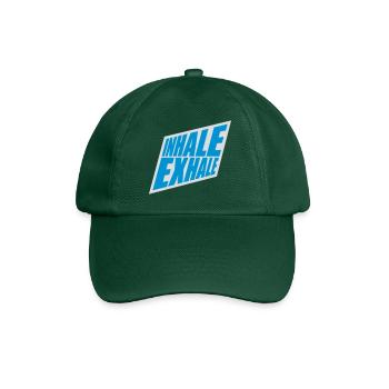 Inspirez expirez Yoga citation - Casquette classique - vert bouteille - Devant