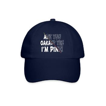 Dino Bike Moon Birthday present idea dinosaur - Baseball Cap - blue/blue - Front