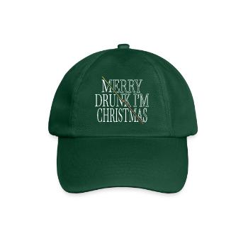 drink dork santa addicted beach holiday - Baseball Cap - bottle green - Front