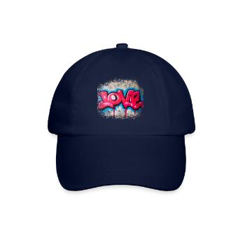 Graffiti Love - Baseballkappe - Blau/Blau - Vorne