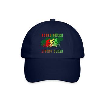 I am ecological, I live cleanly - Baseball Cap - blue/blue - Front