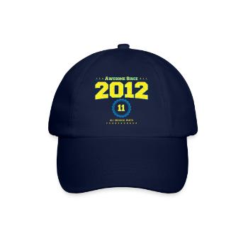 Awesome 2012 Shirt für Männer Frauen 11 Jahre alt 11. - Baseballkappe - Blau/Blau - Vorne