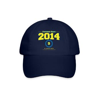 Super 2014 Shirt für Männer Frauen 9 Jahre alt 9th - Baseballkappe - Blau/Blau - Vorne