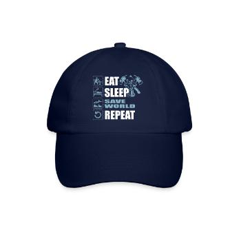 Firefighter Firefighter Woman Saves the World - Baseball Cap - blue/blue - Front