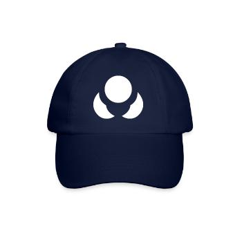 neutrons blume weiss ohne hintergrund - Baseballkappe - Blau/Blau - Vorne
