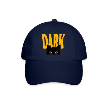 Dunkle Katze - Baseballkappe - Blau/Blau - Vorne