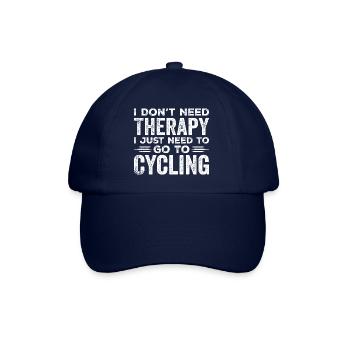 I Don't Need Therapy I Just Need To Go Cycling - Casquette classique - bleu/bleu - Devant