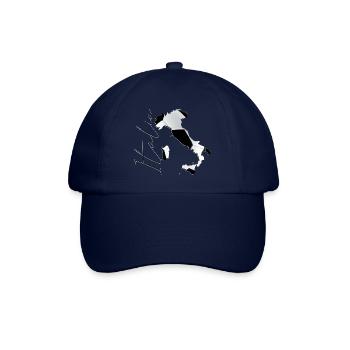 Italy Map Framed Real Football IT - Baseball Cap - blue/blue - Front