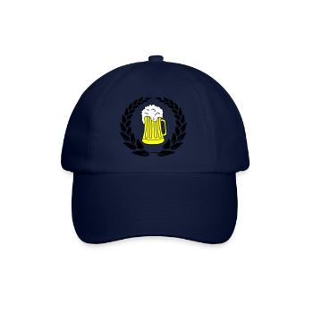 bier wappen 02 - Baseballkappe - Blau/Blau - Vorne