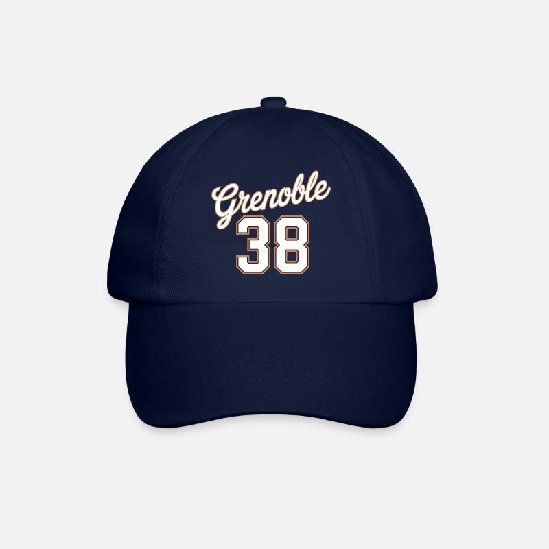 Grenoble 38 - Casquette classique - bleu/bleu