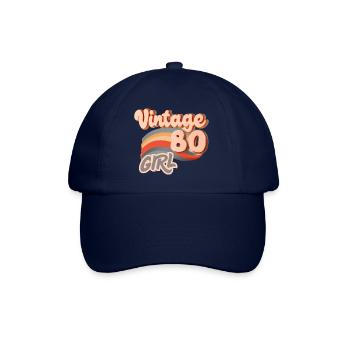 Vintage 80s Girl Birthday 80s Women - Baseball Cap - blue/blue - Front
