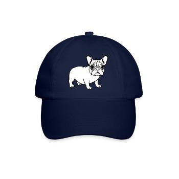 french bulldog dogs t-shirt gift - Baseball Cap - blue/blue - Front