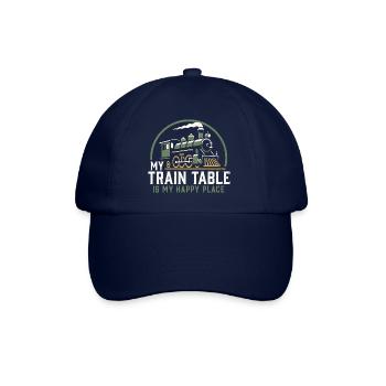 Lokomotive Modelleisenbahn - Baseballkappe - Blau/Blau - Vorne