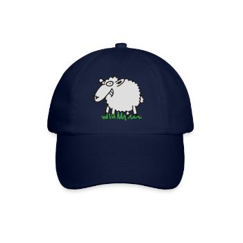 Grinsendes Schaf - Baseballkappe - Blau/Blau - Vorne