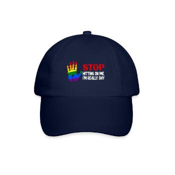 Stop dredging me, I'm shy - Baseball Cap - blue/blue - Front