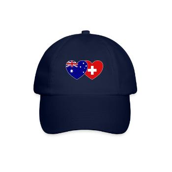 Australie Suisse Flag Heart - Casquette classique - bleu/bleu - Devant