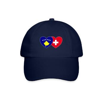 Drapeau suisse du Kosovo - Casquette classique - bleu/bleu - Devant