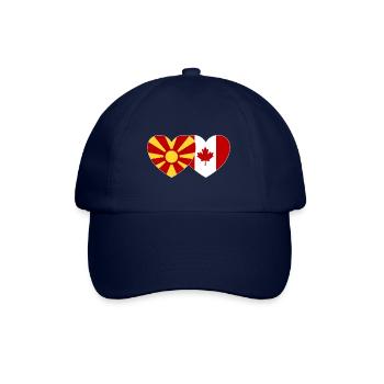 Macédoine Drapeau Canada Cœur - Casquette classique - bleu/bleu - Devant