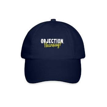 Objection Hearsay - Baseball Cap - blue/blue - Front