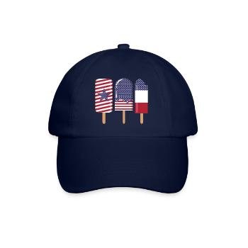 4. Juli USA - Baseballkappe - Blau/Blau - Vorne