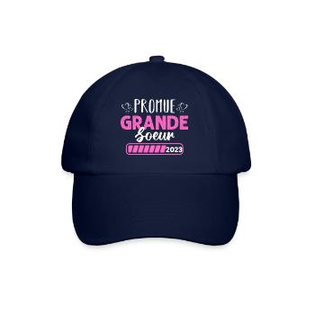 Promue grande soeur en 2023 annonce naissance - Casquette classique - bleu/bleu - Devant