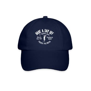 Have a day off at Teahupoo Beach - Casquette classique - bleu/bleu - Devant