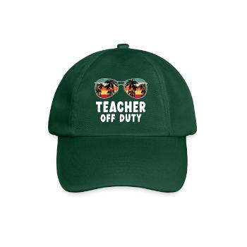 Enseignant hors service Lehrer außer Dienst - Casquette classique - vert bouteille - Devant