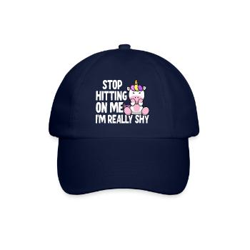 Stop dredging me, I'm shy - Baseball Cap - blue/blue - Front