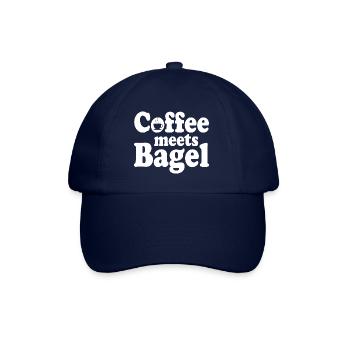 Le café rencontre le bagel - Casquette classique - bleu/bleu - Devant