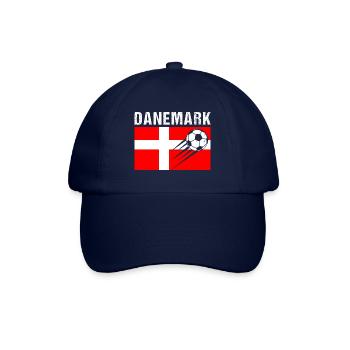 Denmark Flag Danish Football Gift - Baseball Cap - blue/blue - Front