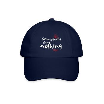 Sitting silently doing nothing – Zen Meditation - Baseball Cap - blue/blue - Front