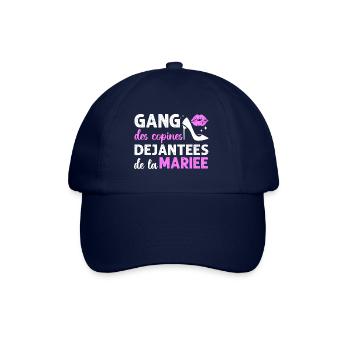 Gang des copines de la mariée humour EVJF cadeau. - Casquette classique - bleu/bleu - Devant