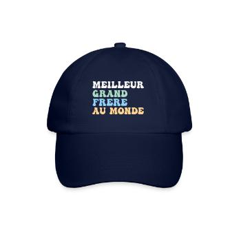 Meilleur grand frère du monde cadeau - Casquette classique - bleu/bleu - Devant