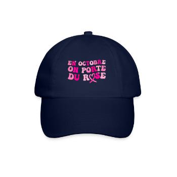 Octobre rose solidarité cancer du sein cadeau - Casquette classique - bleu/bleu - Devant
