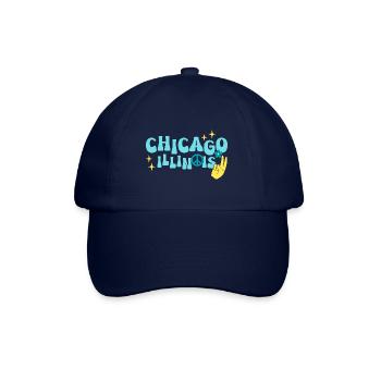 Chicago 70er Jahre Hippie - Baseballkappe - Blau/Blau - Vorne