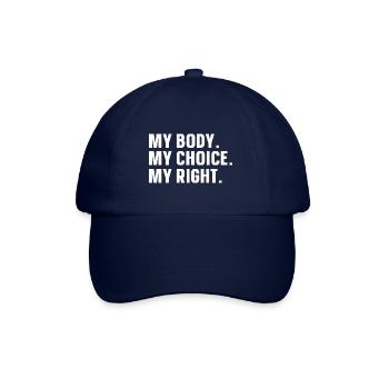 Mon corps, ma décision - Casquette classique - bleu/bleu - Devant