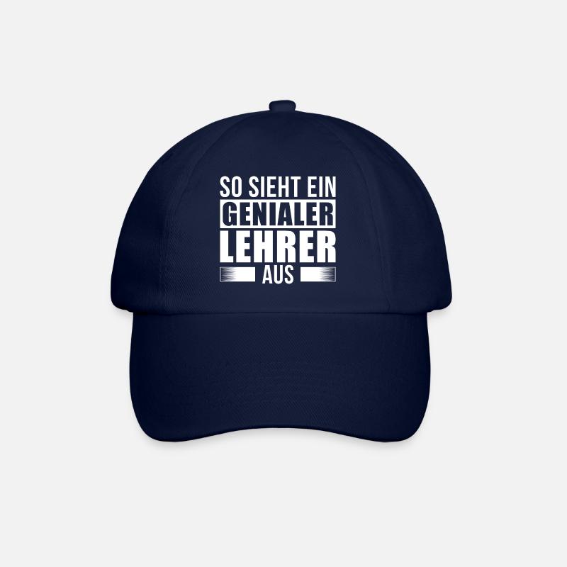 Genialer Lehrer - Baseballkappe - Blau/Blau