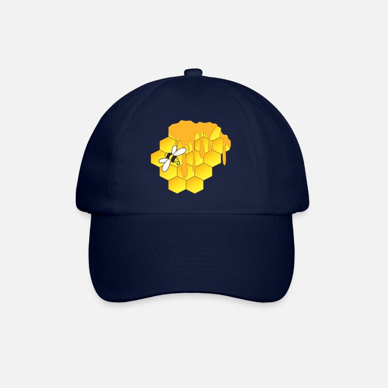 Abeille, nid d’abeille - Casquette classique - bleu/bleu