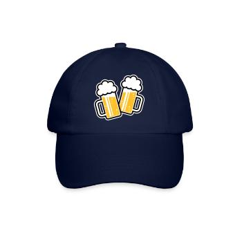 2 Clinking Beer Glasses For A Cheer! (3C) - Baseball Cap - blue/blue - Front