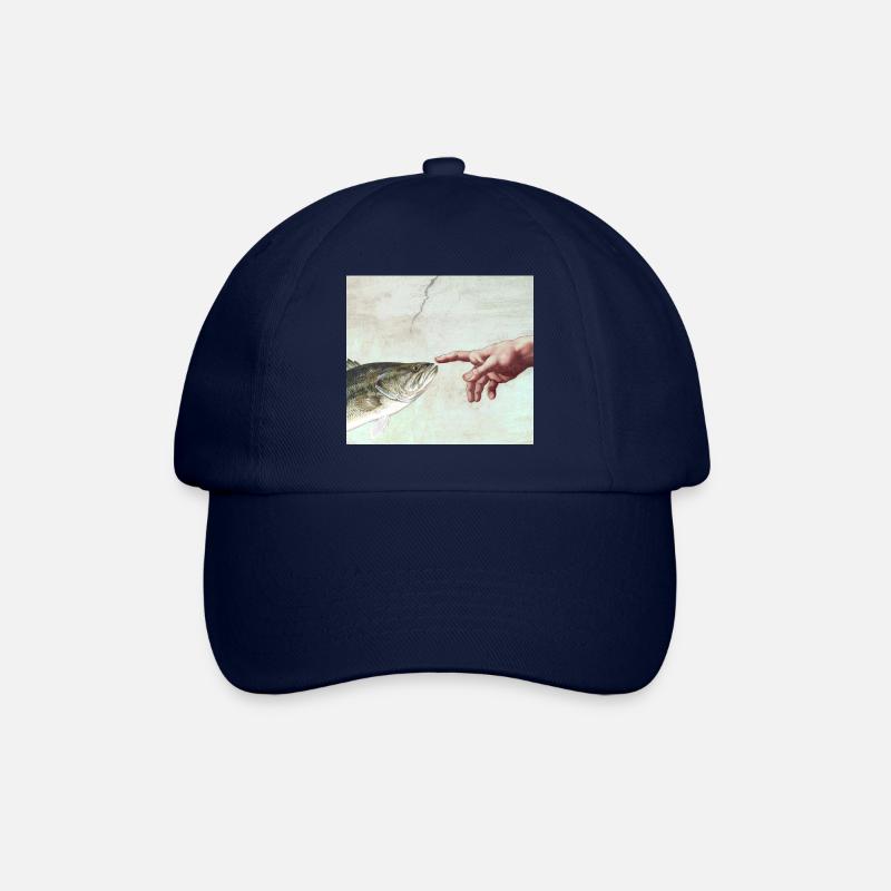Gottes Hand Fisch - Baseballkappe - Blau/Blau