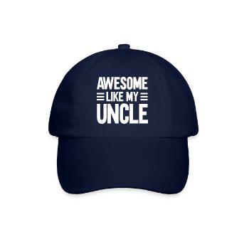 Genial wie mein Onkel - Baseballkappe - Blau/Blau - Vorne