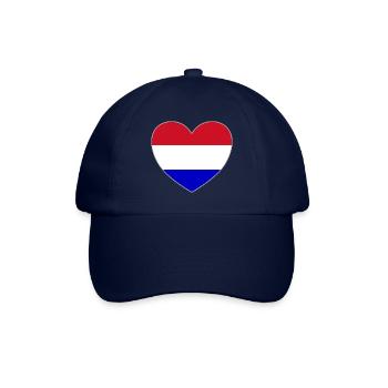 Holland Flag Heart - Baseball Cap - blue/blue - Front