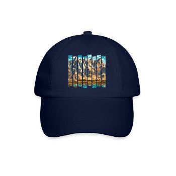 Mountains Hike Hiking Mountain Hiking Mountain Hikers - Baseball Cap - blue/blue - Front