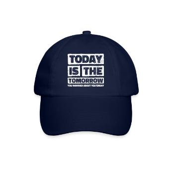 Conception de sagesse motivationnelle. Les vibrations de demain d’aujourd’hui - Casquette classique - bleu/bleu - Devant