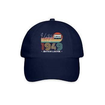 Vintage 1949 Retro Birthday Year Gift 1949 - Baseball Cap - blue/blue - Front