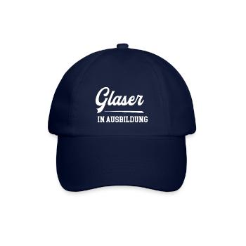 Glaser Ausbildung Glaserazubi Lehre Azubi Glasbau - Baseballkappe - Blau/Blau - Vorne