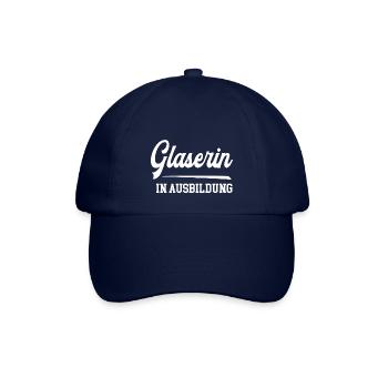 Glaserin Ausbildung Glaserazubine Lehre Azubi - Baseballkappe - Blau/Blau - Vorne
