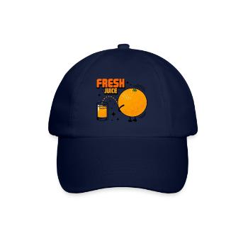 Streich und orange - Baseballkappe - Blau/Blau - Vorne